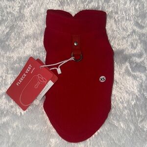 Red Fleece Vest for Dogs